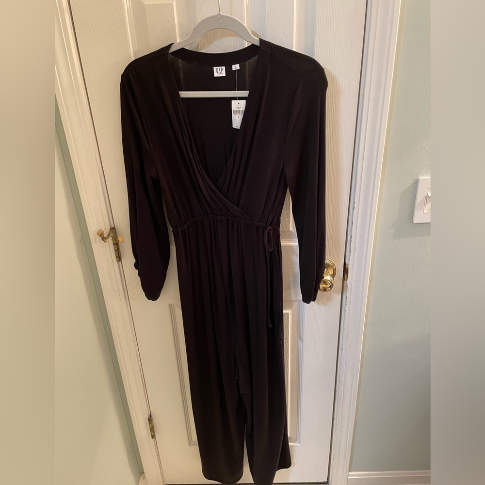 Gap Maternity black jumpsuit, size small NWT